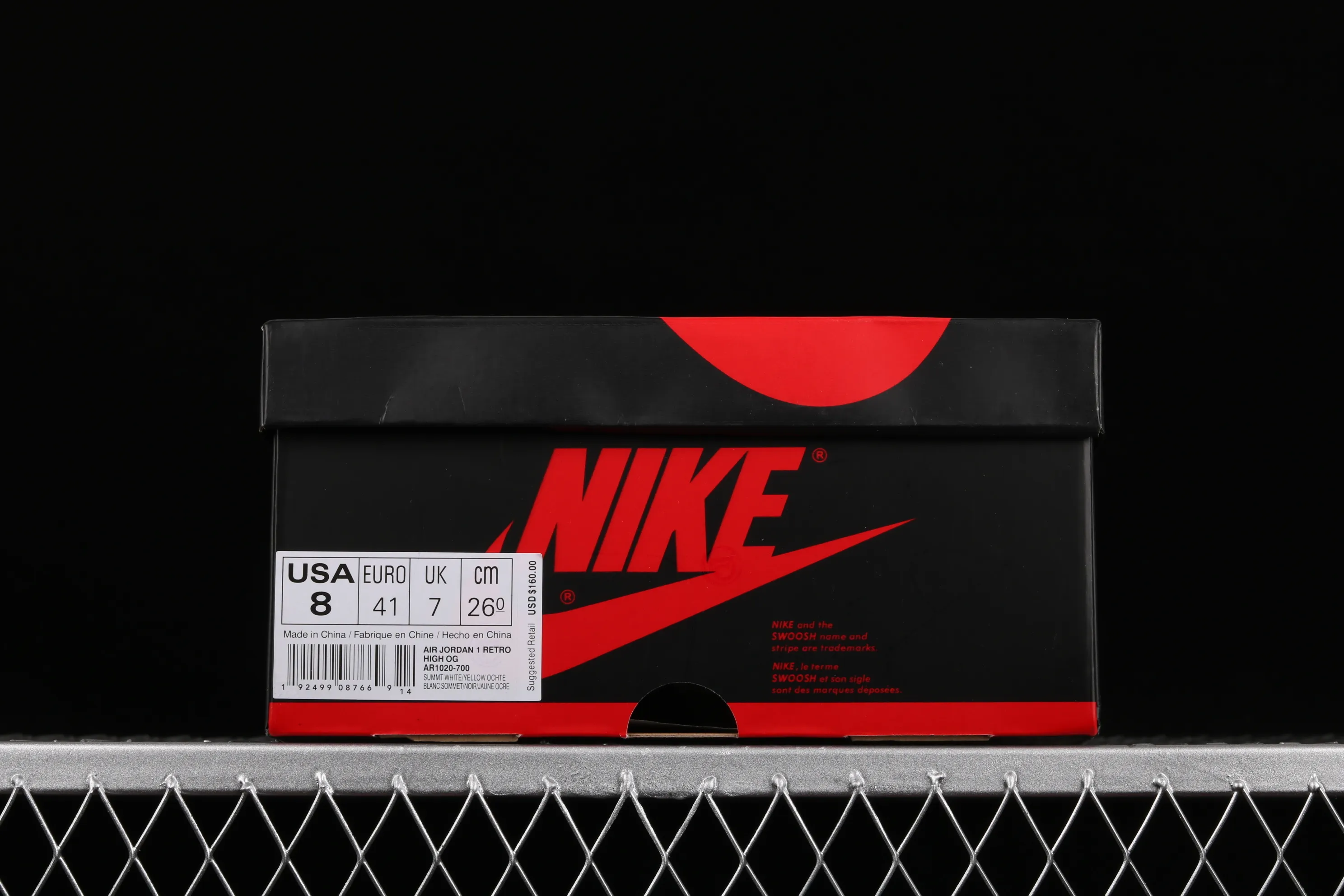 All categories Air Jordan Jordan series basketball shoes Air Jordan 1 High Air Jordan 1 Retro High OG "Yellow Toe" AJ1 Joe 1 new black and yellow toe AR1020-700